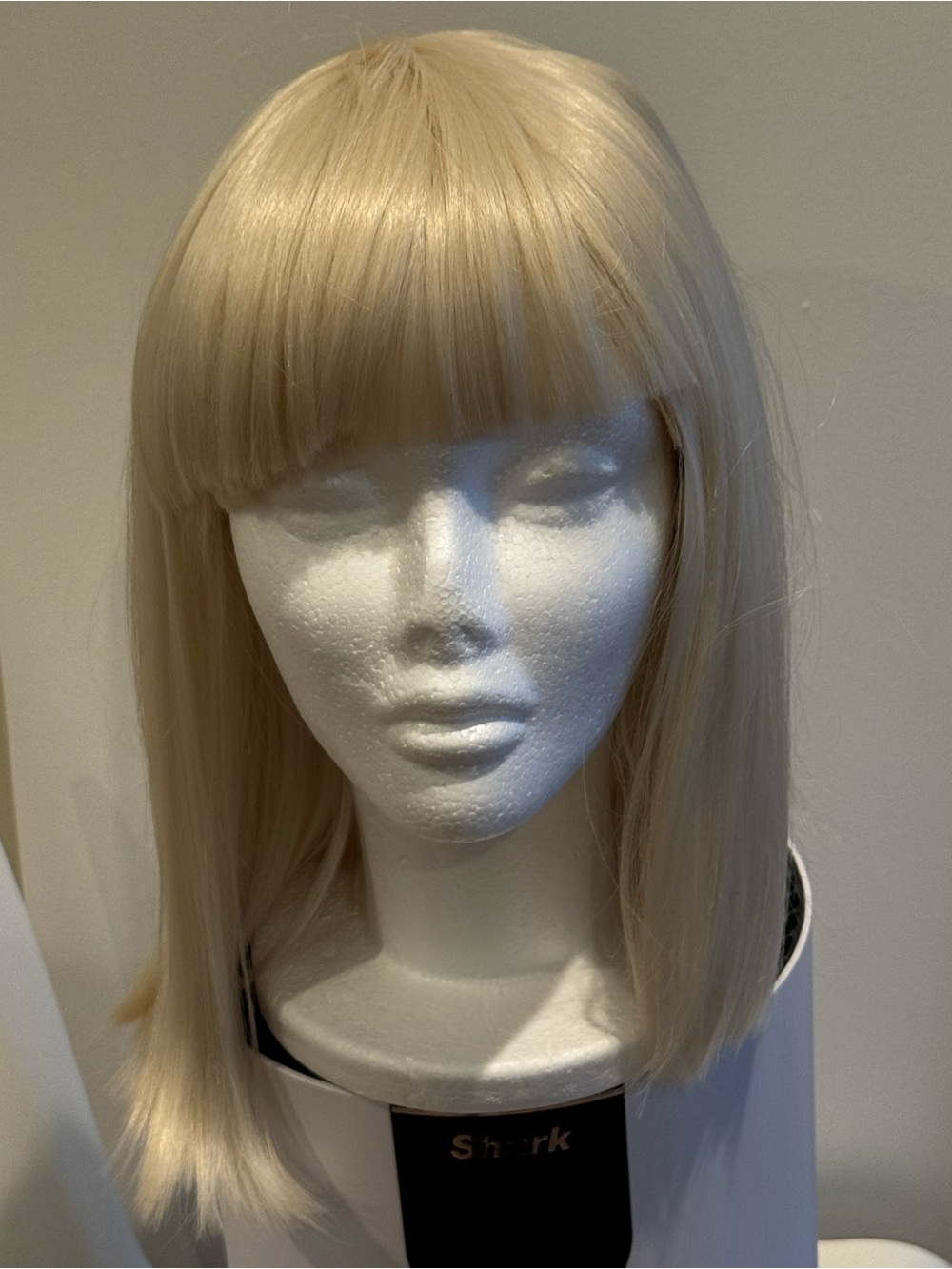 Blonde Straight Wig with Bangs - Classic Women's Hairpiece